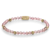 REBEL & ROSE REBEL & ROSE Armband | Cherry Rose | Goudkleurig | 4 mm