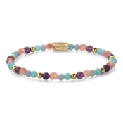 REBEL & ROSE REBEL & ROSE Armband | Beach Party | Goudkleurig | 4 mm