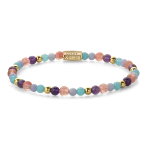 REBEL & ROSE REBEL & ROSE Armband | Beach Party | Goudkleurig | 4 mm