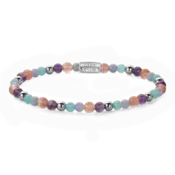 REBEL & ROSE REBEL & ROSE Armband | Beach Party | Zilverkleurig | 4 mm