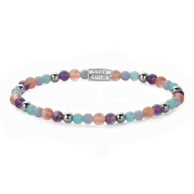 REBEL & ROSE REBEL & ROSE Armband | Beach Party | Zilverkleurig | 4 mm