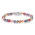 REBEL & ROSE REBEL & ROSE Armband | Pink Summer Vibes | Zilverkleurig ion-plated | 6 mm
