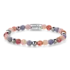 REBEL & ROSE REBEL & ROSE Armband | Pink Summer Vibes | Zilverkleurig ion-plated | 6 mm