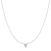 ANIA HAIE ANIA HAIE Ketting | Pavé Heart | ZILVER