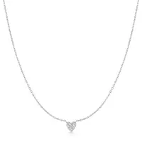ANIA HAIE ANIA HAIE Ketting | Pavé Heart | ZILVER