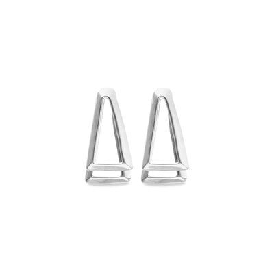 UNOde50 UNOde50 Oorbellen | Dubbele driehoek oorbellen | PEN1065MTL