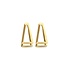 UNOde50 UNOde50 Oorbellen | Dubbele driehoek oorbellen | Verguld | PEN1065ORO