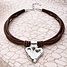 UNOde50 UNOde50 Ketting | Leren Ketting met Verzilverde Hart Hanger | SS26