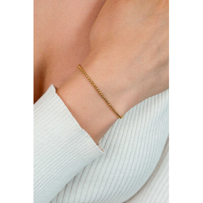 ZINZI ZINZI Armband | Venetiaanse Schakel Armband | Verguld |  ZIA2842G