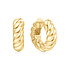 ANIA HAIE ANIA HAIE Earrings | Bold Texture Hug Hoop | VERGULD