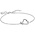 ZINZI ZINZI Armband | 2 Harten Verbonden Zirconia | ZILVER | ZIA2874Y