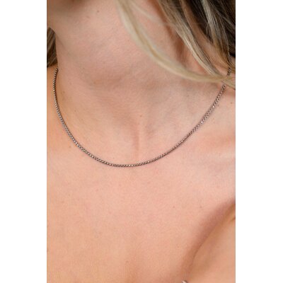 ZINZI ZINZI Ketting | ZILVER | Collier Massieve Rond Venetiaans| ZIC2842