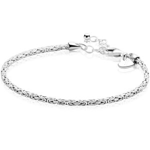ZINZI ZINZI Armband | Koningsschakel Massief | ZILVER | ZIA2846