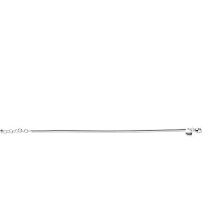 ZINZI ZINZI Armband | Rond Slangen Schakel | ZILVER | ZIA2848