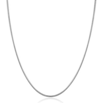 ZINZI ZINZI Ketting | ZILVER | Collier Slangen Rond | ZIC2848