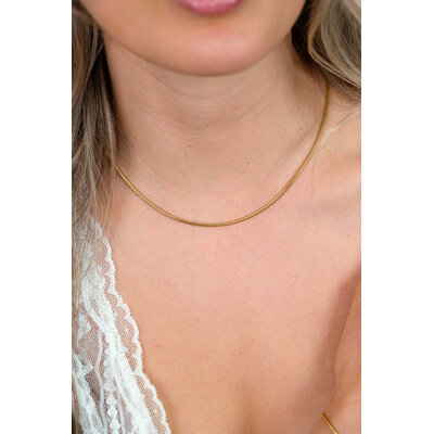 ZINZI ZINZI Ketting | GOUD | Collier Slangen Rond | ZIC2848G