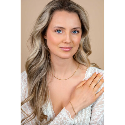ZINZI ZINZI Ketting | GOUD | Collier Slangen Rond | ZIC2848G