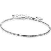 ZINZI ZINZI Armband | Rond Slangen Schakel | ZILVER | ZIA2849