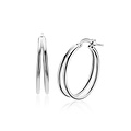ZINZI ZINZI Oorbellen | OORRINGEN Dubbele Draad | ZILVER | ZIO2858