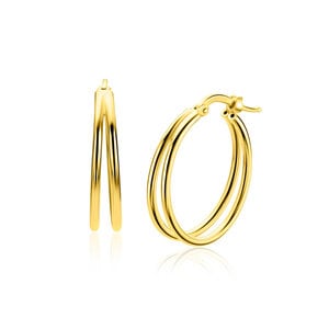 ZINZI ZINZI Oorbellen | OORRINGEN Dubbele Draad | GOUD | ZIO2858G