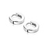 ZINZI ZINZI Oorbellen | 11,5mm OORRINGEN Vierkante Gladde Buis | ZILVER | ZIO2860
