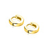 ZINZI ZINZI Oorbellen | 11,5mm OORRINGEN Vierkante Gladde Buis | GOUD | ZIO2860G