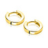 ZINZI ZINZI Oorbellen | 13,5mm OORRINGEN Vierkante Gladde Buis | GOUD | ZIO2861G