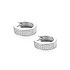 ZINZI ZINZI Oorbellen | 13mm OORRINGEN Breed Zirkonia | ZILVER | ZIO2862