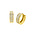 ZINZI ZINZI Oorbellen | 13mm OORRINGEN Breed Zirkonia | GOUD | ZIO2862Y