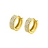 ZINZI ZINZI Oorbellen | 13mm OORRINGEN Breed Zirkonia | GOUD | ZIO2862Y