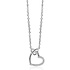 ZINZI ZINZI Ketting | Twee Harten Verbonden | ZILVER | ZIC2874