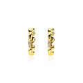 ZINZI ZINZI Oorbellen | Golvend Glad Zirkonia | GOUD | ZIO2875