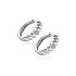 ZINZI ZINZI Oorbellen | Gladde Ovalen Zirkonia | ZILVER | ZIO2876