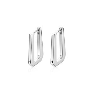 ZINZI ZINZI Oorbellen | Strak Rechthoek | ZILVER | ZIO2879