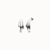 UNOde50 UNOde50 Oorbellen | Organic Triple Drop Silver | PEN1071MTL