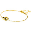 ZINZI ZINZI Armband | Armband Drie Verbonden Ringen | Goud | ZIA2890G