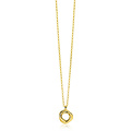 ZINZI ZINZI Ketting | Drie Verbonden Ringen | GOUD | ZIC2890G