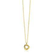 ZINZI ZINZI Ketting | Drie Verbonden Ringen | GOUD | ZIC2890G