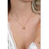 ZINZI ZINZI Ketting | Drie Verbonden Ringen | GOUD | ZIC2890G