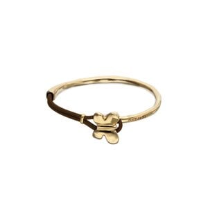 UNOde50 UNOde50 Armband |  Leren armband met Vergulde Vlinder | SS26