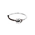 UNOde50 UNOde50 Armband |  Leren armband met Verzilverde  Vlinder | PUL2614MARMTL