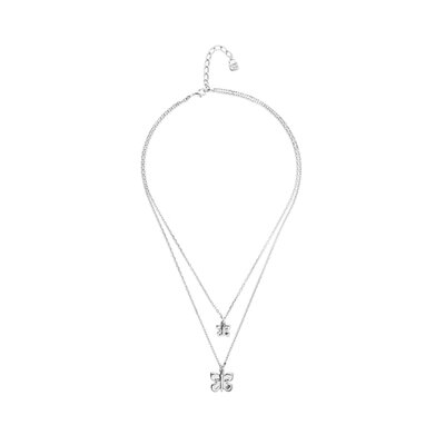 UNOde50 UNOde50 Ketting | Dubbele Ketting met Vlinders | COL2057MTL