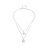 UNOde50 UNOde50 Ketting | Dubbele Ketting met Vlinders | COL2057MTL