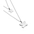 UNOde50 UNOde50 Ketting | Dubbele Ketting met Vlinders | COL2057MTL