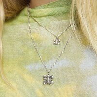 UNOde50 UNOde50 Ketting | Dubbele Ketting met Vlinders | SS26