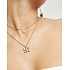 UNOde50 UNOde50 Ketting | Vergulde dubbele Ketting met Vlinders | COL2057ORO