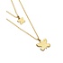 UNOde50 UNOde50 Ketting | Vergulde dubbele Ketting met Vlinders | COL2057ORO