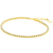 ZINZI ZINZI Armband | Vergulde tennis armband 2,1mm breed met rijzetting witte zirconia's | ZIA2892