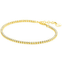 ZINZI ZINZI Armband | Vergulde tennis armband 2,1mm breed met rijzetting witte zirconia's | ZIA2892