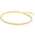 ZINZI ZINZI Armband | Vergulde tennis armband 2,1mm breed met rijzetting witte zirconia's | ZIA2892